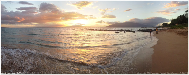 Kamaole Beach 3 sunset