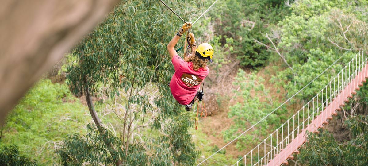 Ziplining with Piiholo Ranch Adventures