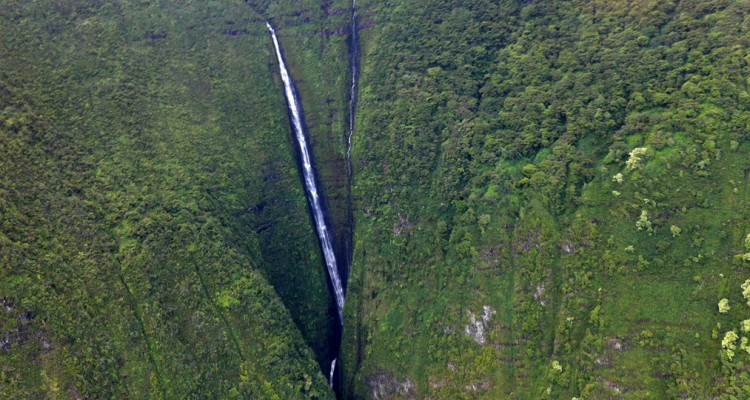 waterfall west maui mountains
