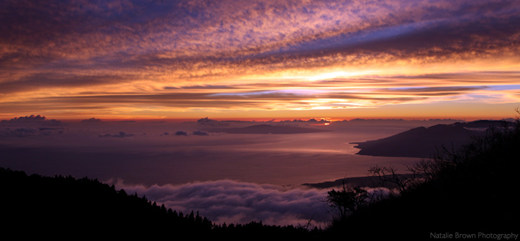 sunset haleakala