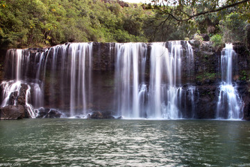 hidden waterfall in Kauai