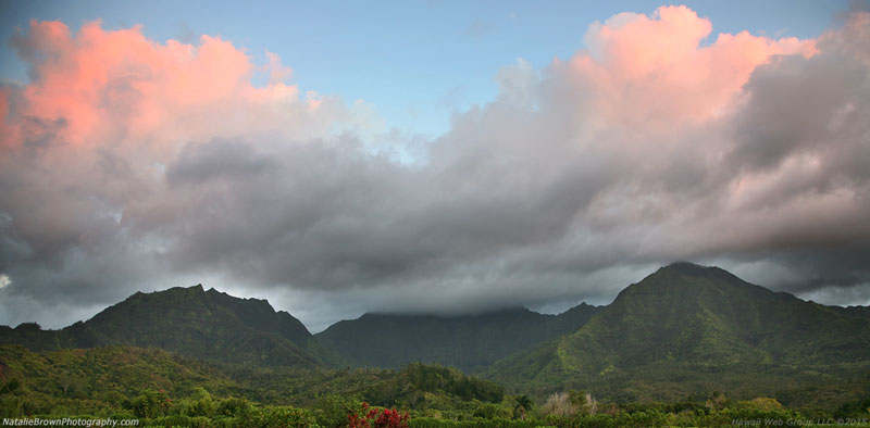 sunset mountains