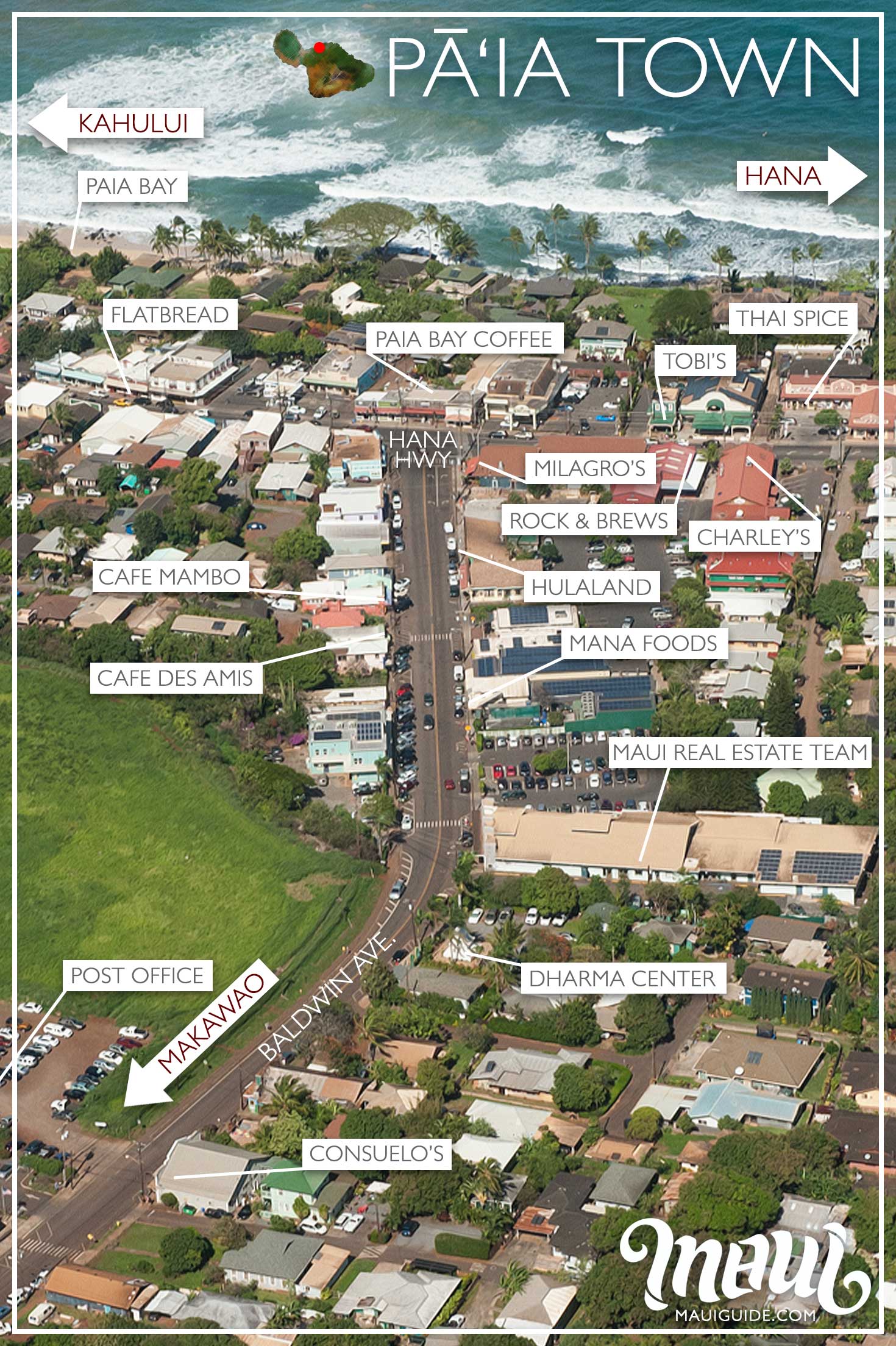 Paia Town Map