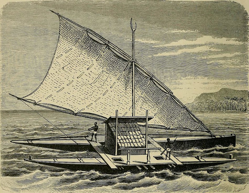 hawaiian sailing canoe