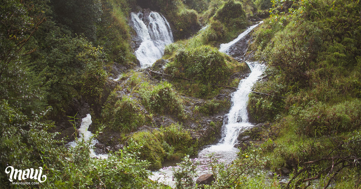 Hanawi Falls Cascading