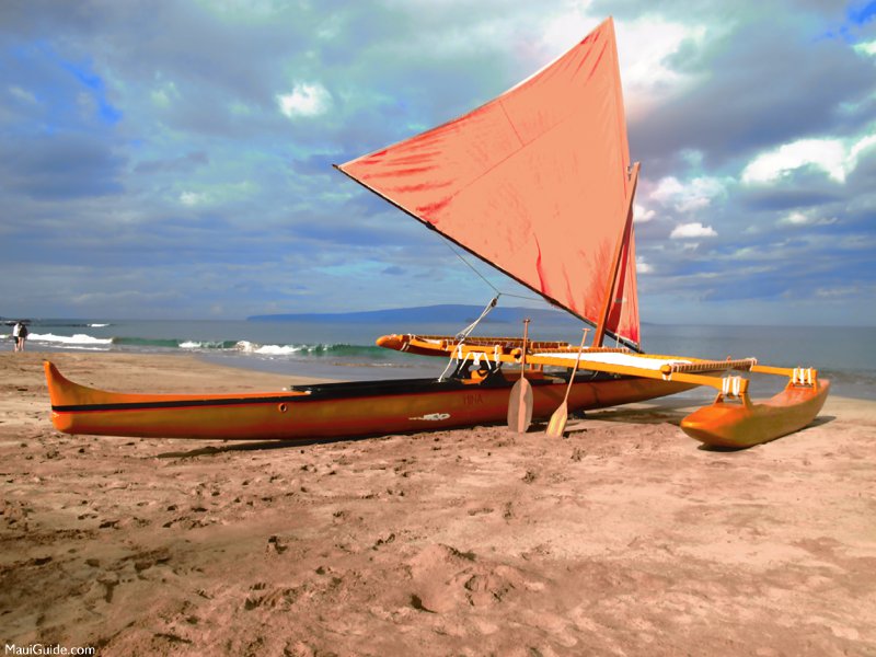 Hawaiian outrigger canoe