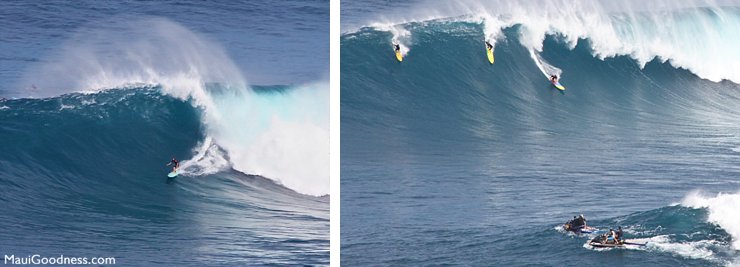 Peahi surfing