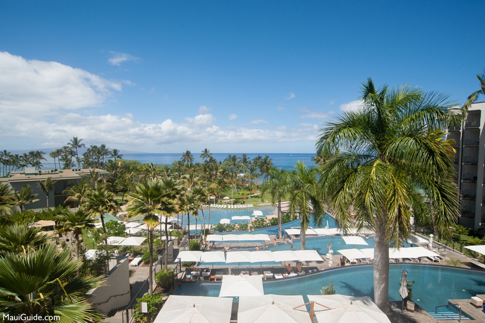 Cascading resort pools overlooking the ocean at Andaz Maui Wailea in 2015