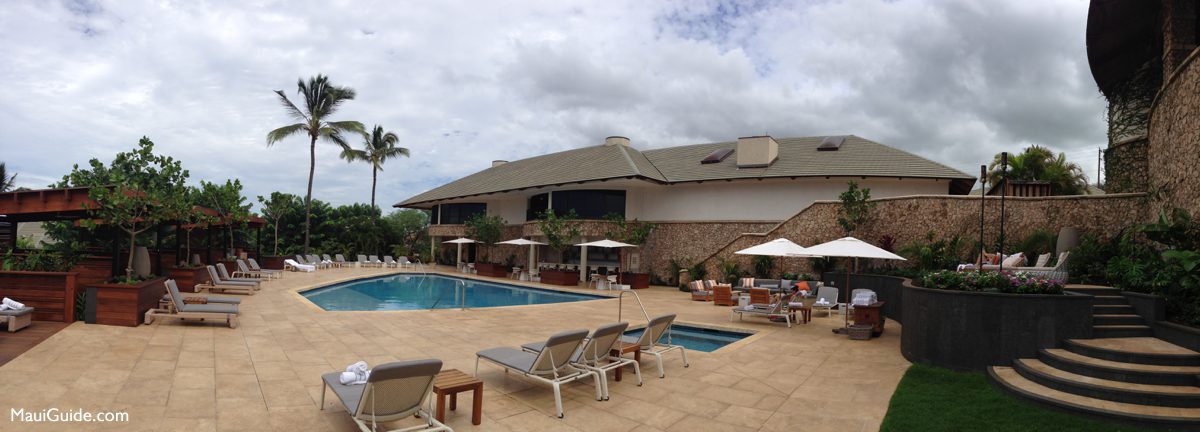 Pool and lounge chairs at Hotel Wailea