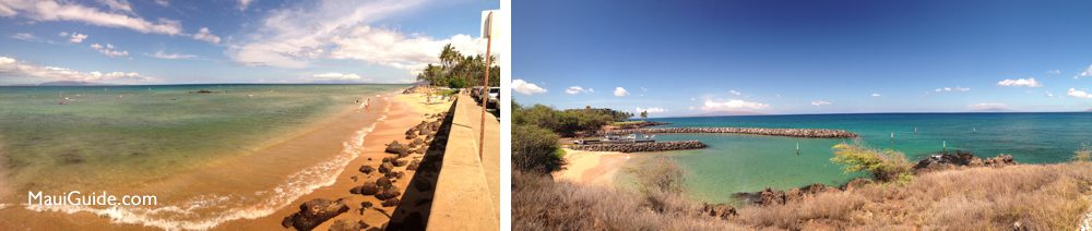 The Cove surf beach and Kīhei Boat Ramp