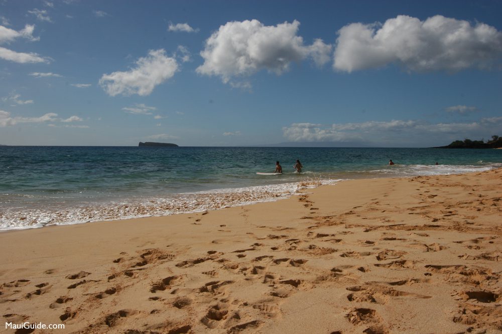 Sand and ocean at Mākena Beach on Maui