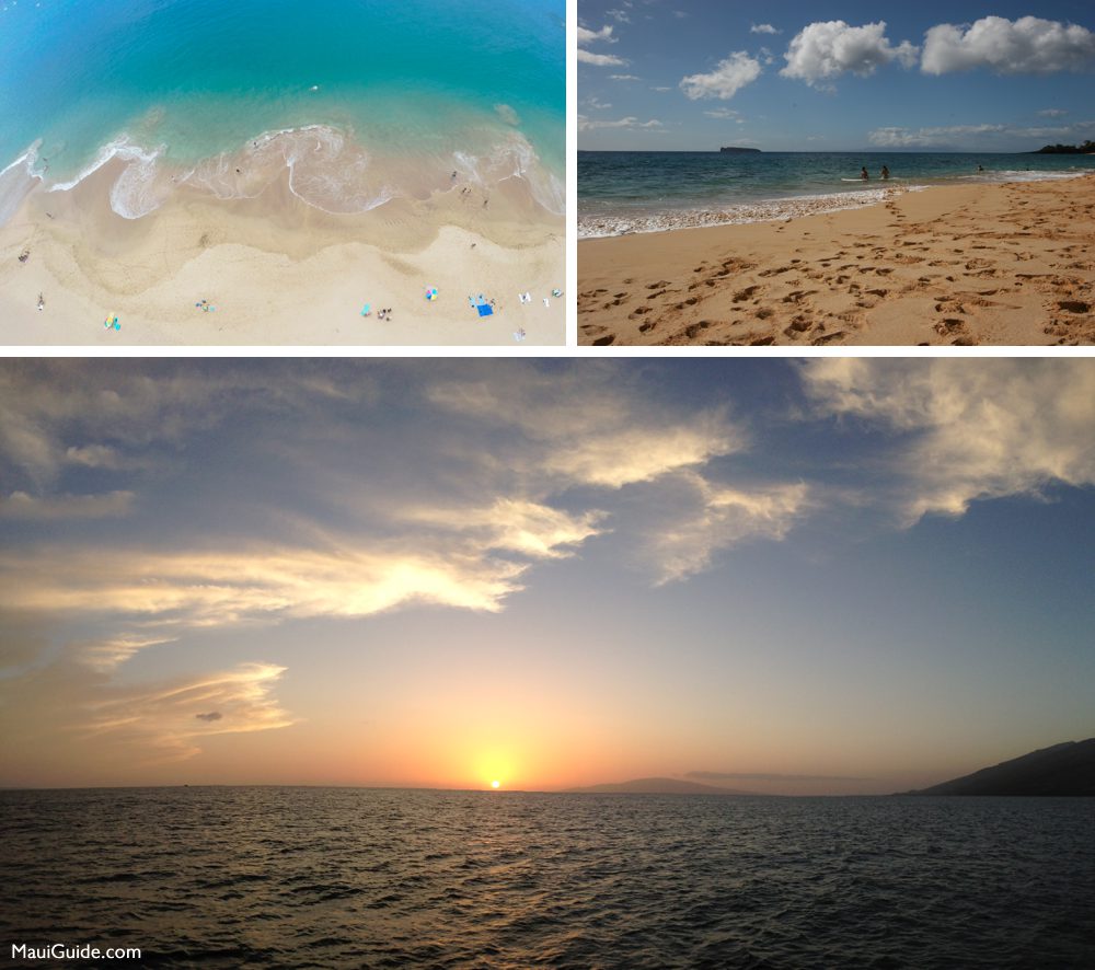 Maui beaches and sunset views