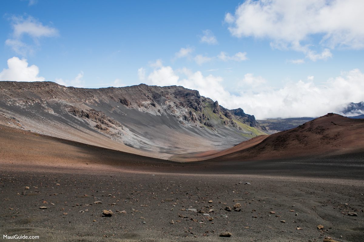 Volcanic landscape along Sliding Sands in Haleakala National Park